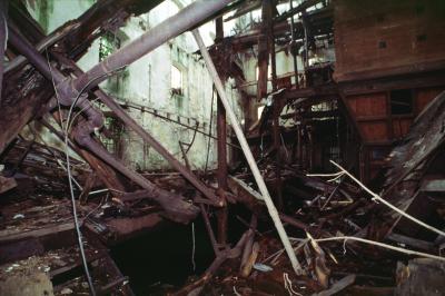 GIUDECCA 05 06 2003 ARCHEOLOGIA INDUSTRIALE - MULINO STUCHY INCENDIO