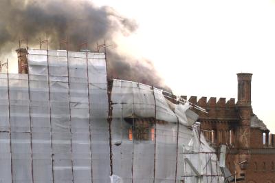 GIUDECCA 05 06 2003 ARCHEOLOGIA INDUSTRIALE - MULINO STUCHY INCENDIO