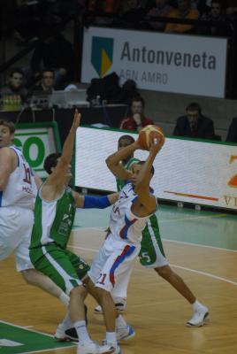 TREVISO 10 01 2007 CHAMPIONS LEAGUE  2007-2008 BENETTON BASKET - CSKA MOSCA