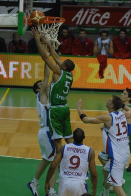 TREVISO 10 01 2007 CHAMPIONS LEAGUE  2007-2008 BENETTON BASKET - CSKA MOSCA
