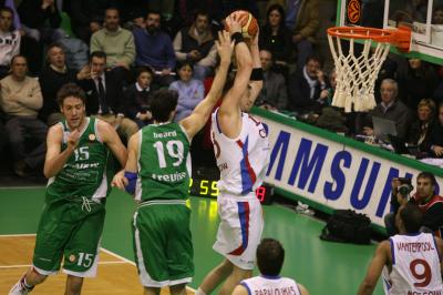 TREVISO 10 01 2007 CHAMPIONS LEAGUE  2007-2008 BENETTON BASKET - CSKA MOSCA