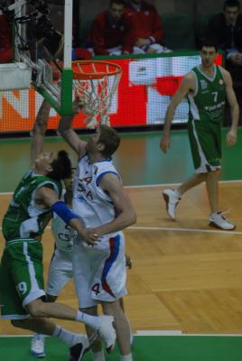 TREVISO 10 01 2007 CHAMPIONS LEAGUE  2007-2008 BENETTON BASKET - CSKA MOSCA