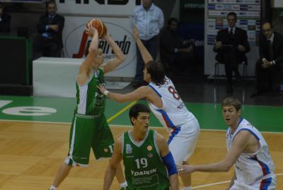 TREVISO 10 01 2007 CHAMPIONS LEAGUE  2007-2008 BENETTON BASKET - CSKA MOSCA