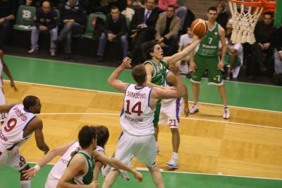 TREVISO 10 01 2007 CHAMPIONS LEAGUE  2007-2008 BENETTON BASKET - CSKA MOSCA