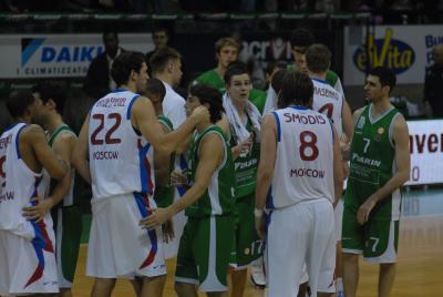 TREVISO 10 01 2007 CHAMPIONS LEAGUE  2007-2008 BENETTON BASKET - CSKA MOSCA