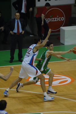 TREVISO 10 01 2007 CHAMPIONS LEAGUE  2007-2008 BENETTON BASKET - CSKA MOSCA