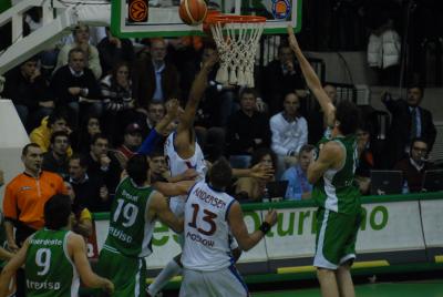 TREVISO 10 01 2007 CHAMPIONS LEAGUE  2007-2008 BENETTON BASKET - CSKA MOSCA