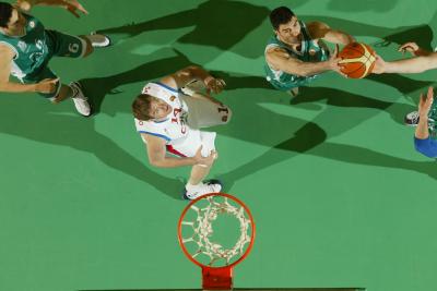 TREVISO 10 01 2007 CHAMPIONS LEAGUE  2007-2008 BENETTON BASKET - CSKA MOSCA