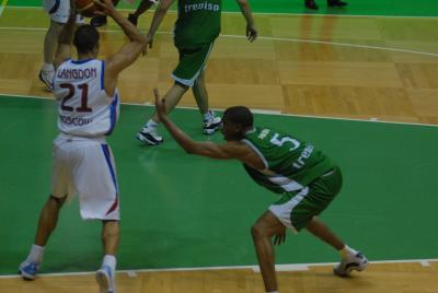 TREVISO 10 01 2007 CHAMPIONS LEAGUE  2007-2008 BENETTON BASKET - CSKA MOSCA