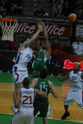 TREVISO 10 01 2007 CHAMPIONS LEAGUE  2007-2008 BENETTON BASKET - CSKA MOSCA