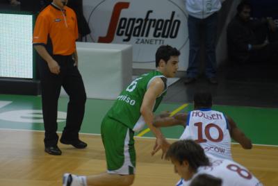 TREVISO 10 01 2007 CHAMPIONS LEAGUE  2007-2008 BENETTON BASKET - CSKA MOSCA