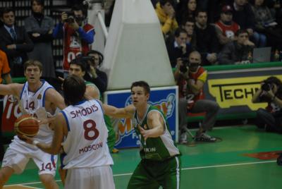 TREVISO 10 01 2007 CHAMPIONS LEAGUE  2007-2008 BENETTON BASKET - CSKA MOSCA
