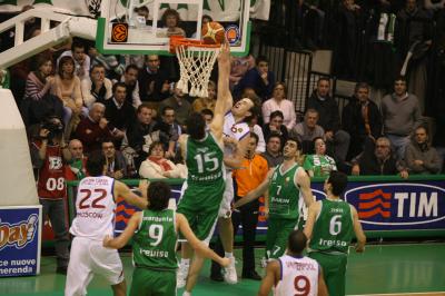 TREVISO 10 01 2007 CHAMPIONS LEAGUE  2007-2008 BENETTON BASKET - CSKA MOSCA