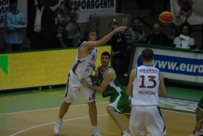 TREVISO 10 01 2007 CHAMPIONS LEAGUE  2007-2008 BENETTON BASKET - CSKA MOSCA