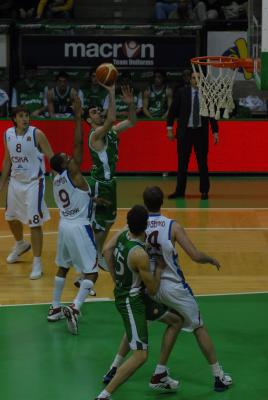 TREVISO 10 01 2007 CHAMPIONS LEAGUE  2007-2008 BENETTON BASKET - CSKA MOSCA