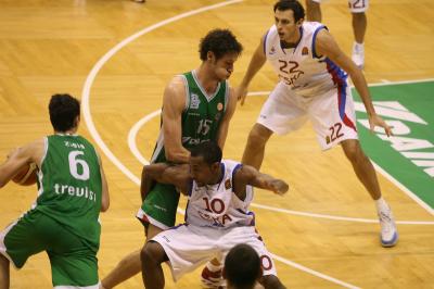 TREVISO 10 01 2007 CHAMPIONS LEAGUE  2007-2008 BENETTON BASKET - CSKA MOSCA