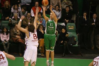 TREVISO 10 01 2007 CHAMPIONS LEAGUE  2007-2008 BENETTON BASKET - CSKA MOSCA