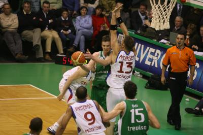 TREVISO 10 01 2007 CHAMPIONS LEAGUE  2007-2008 BENETTON BASKET - CSKA MOSCA
