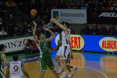 TREVISO 10 01 2007 CHAMPIONS LEAGUE  2007-2008 BENETTON BASKET - CSKA MOSCA