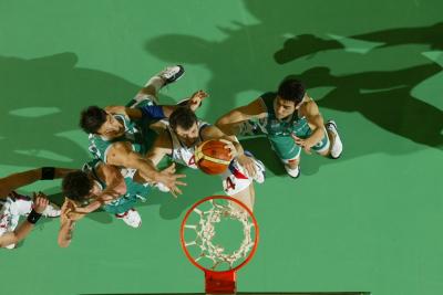 TREVISO 10 01 2007 CHAMPIONS LEAGUE  2007-2008 BENETTON BASKET - CSKA MOSCA