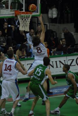 TREVISO 10 01 2007 CHAMPIONS LEAGUE  2007-2008 BENETTON BASKET - CSKA MOSCA
