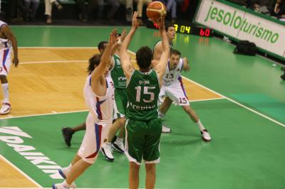 TREVISO 10 01 2007 CHAMPIONS LEAGUE  2007-2008 BENETTON BASKET - CSKA MOSCA