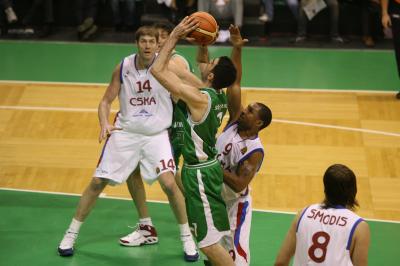 TREVISO 10 01 2007 CHAMPIONS LEAGUE  2007-2008 BENETTON BASKET - CSKA MOSCA