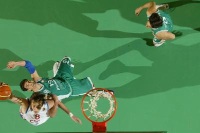 TREVISO 10 01 2007 CHAMPIONS LEAGUE  2007-2008 BENETTON BASKET - CSKA MOSCA