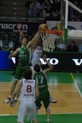 TREVISO 10 01 2007 CHAMPIONS LEAGUE  2007-2008 BENETTON BASKET - CSKA MOSCA