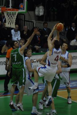 TREVISO 10 01 2007 CHAMPIONS LEAGUE  2007-2008 BENETTON BASKET - CSKA MOSCA