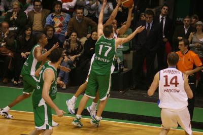 TREVISO 10 01 2007 CHAMPIONS LEAGUE  2007-2008 BENETTON BASKET - CSKA MOSCA