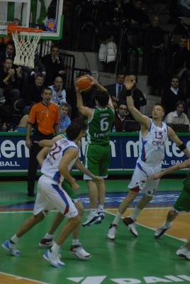TREVISO 10 01 2007 CHAMPIONS LEAGUE  2007-2008 BENETTON BASKET - CSKA MOSCA