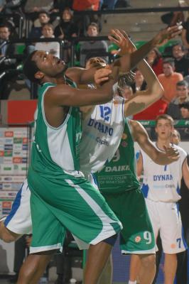 TREVISO 21  02 2007 CHAMPIONS LEAGUE  2006-2007 BENETTON BASKET - DINAMO MOSCA