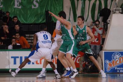 TREVISO 21  02 2007 CHAMPIONS LEAGUE  2006-2007 BENETTON BASKET - DINAMO MOSCA