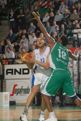 TREVISO 21  02 2007 CHAMPIONS LEAGUE  2006-2007 BENETTON BASKET - DINAMO MOSCA