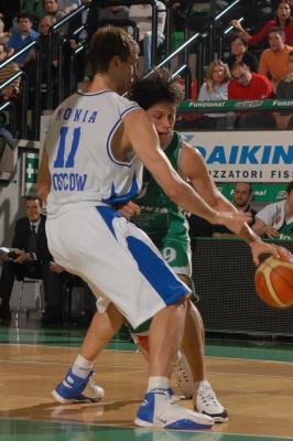 TREVISO 21  02 2007 CHAMPIONS LEAGUE  2006-2007 BENETTON BASKET - DINAMO MOSCA