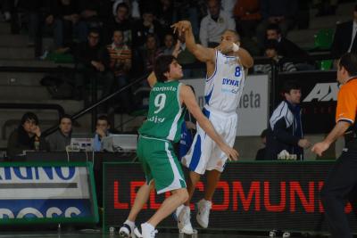 TREVISO 21  02 2007 CHAMPIONS LEAGUE  2006-2007 BENETTON BASKET - DINAMO MOSCA