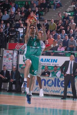 TREVISO 21  02 2007 CHAMPIONS LEAGUE  2006-2007 BENETTON BASKET - DINAMO MOSCA