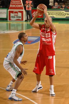 TREVISO 12 01 2008 LBA, CAMPIONATO 2007-2008 BENETTON BASKET - SCAVOLINI PESARO