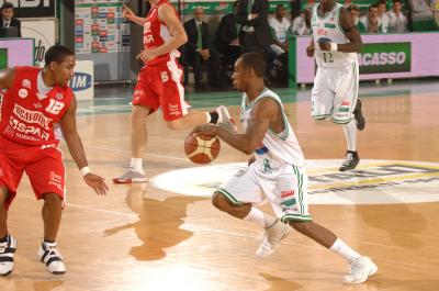 TREVISO 12 01 2008 LBA, CAMPIONATO 2007-2008 BENETTON BASKET - SCAVOLINI PESARO