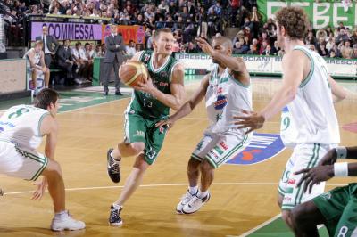 TREVISO 01 02 2009 LBA, CAMPIONATO 2008-2009 BENETTON BASKET - MONTEPASCHI SIENA