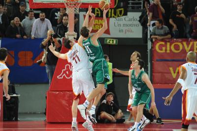 ROMA 14 11 2010 LBA, CAMPIONATO 2010-2011 BENETTON TREVISO BASKET - LOTTOMATICA ROMA