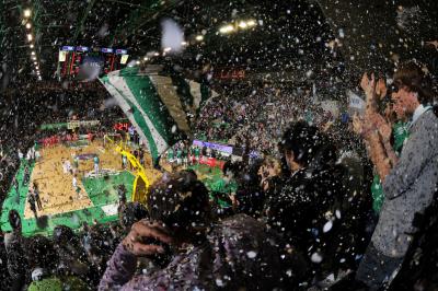 TREVISO 29 01 2011 LBA, CAMPIONATO 2010-2011 BENETTON TREVISO BASKET - ARMANI JEANS MILANO