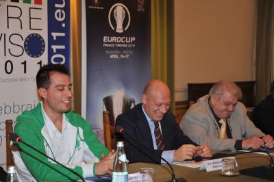 TREVISO 06 04 2011 EUROCUP  2010-2011 BENETTON BASKET - CONFERENZA STAMPA PRESENTAZIONE FINAL FOUR