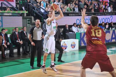 TREVISO 08 01 2012 LBA, CAMPIONATO 2011-2012 BENETTON TREVISO BASKET - UMANA REYER VENEZIA