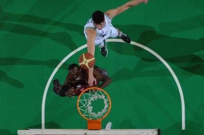 TREVISO 08 01 2012 LBA, CAMPIONATO 2011-2012 BENETTON TREVISO BASKET - UMANA REYER VENEZIA