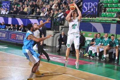 TREVISO 14 01 2012 LBA, CAMPIONATO 2011-2012 BENETTON TREVISO BASKET - CREMONA
