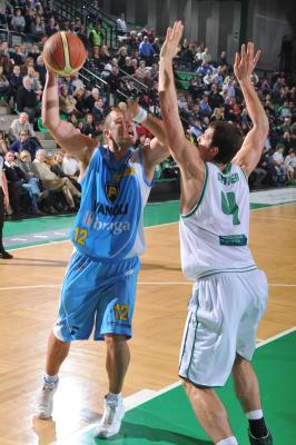 TREVISO 14 01 2012 LBA, CAMPIONATO 2011-2012 BENETTON TREVISO BASKET - CREMONA