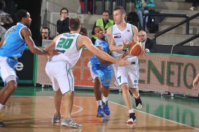 TREVISO 14 01 2012 LBA, CAMPIONATO 2011-2012 BENETTON TREVISO BASKET - CREMONA