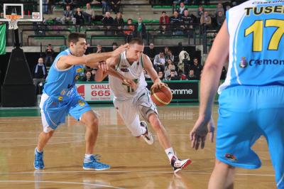 TREVISO 14 01 2012 LBA, CAMPIONATO 2011-2012 BENETTON TREVISO BASKET - CREMONA